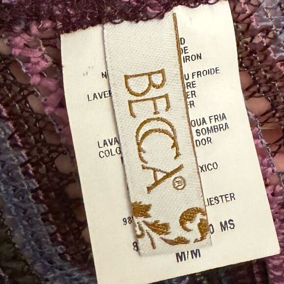 Becca Size Medium Split Leg Swim Coverup Drawstring Waistband Pants - Picture 12 of 13